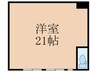 仮)プリス殿川 1Rの間取り