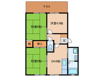 間取図 ﾊﾟ-ﾙ小笹