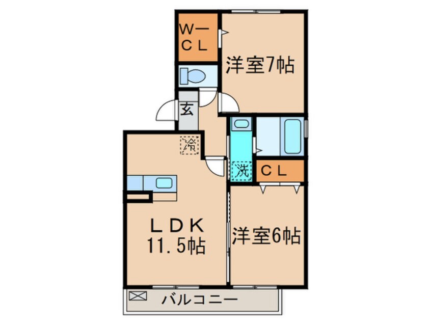 間取図 サンタ　アンジェリ