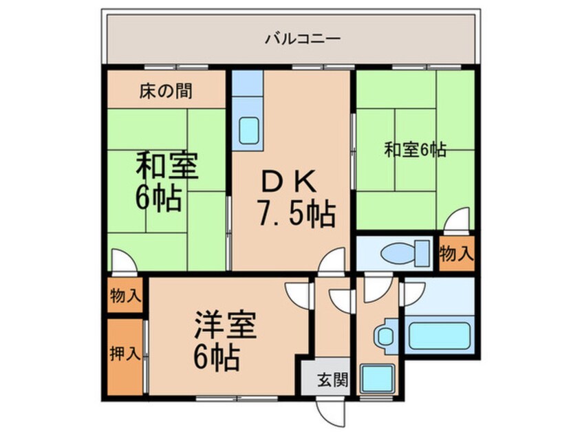 間取図 クラッシック戸畑