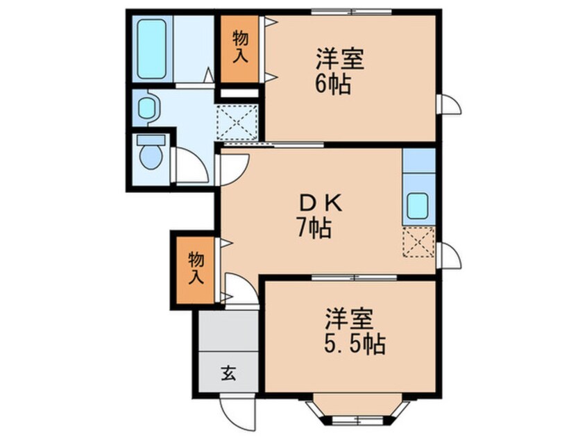 間取図 サファイアンエレガンスＥ