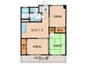 アテイン門司 3DKの間取り