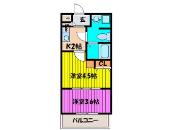 間取図 Ｆ・ＰＡＲＣ天神南