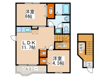 間取図 フロラシオン寺小路Ｂ