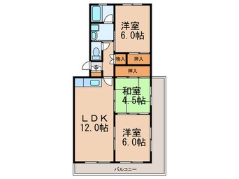 間取図 サンライズ香椎