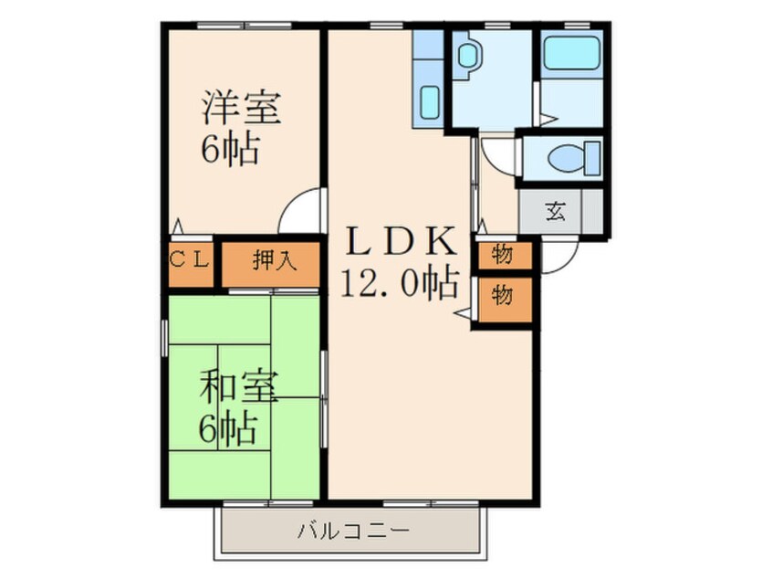 間取図 エヴァーグリーン紫の池Ｃ