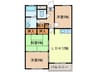 ロイヤルハイツ Ｂ 3LDKの間取り