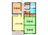 ロイヤルハイツ Ｂ 3LDKの間取り