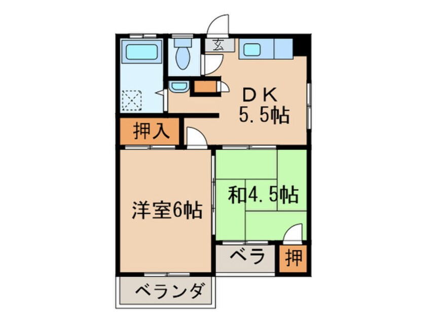 間取図 刀根ビル