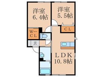 間取図 ディアスRAM　B棟