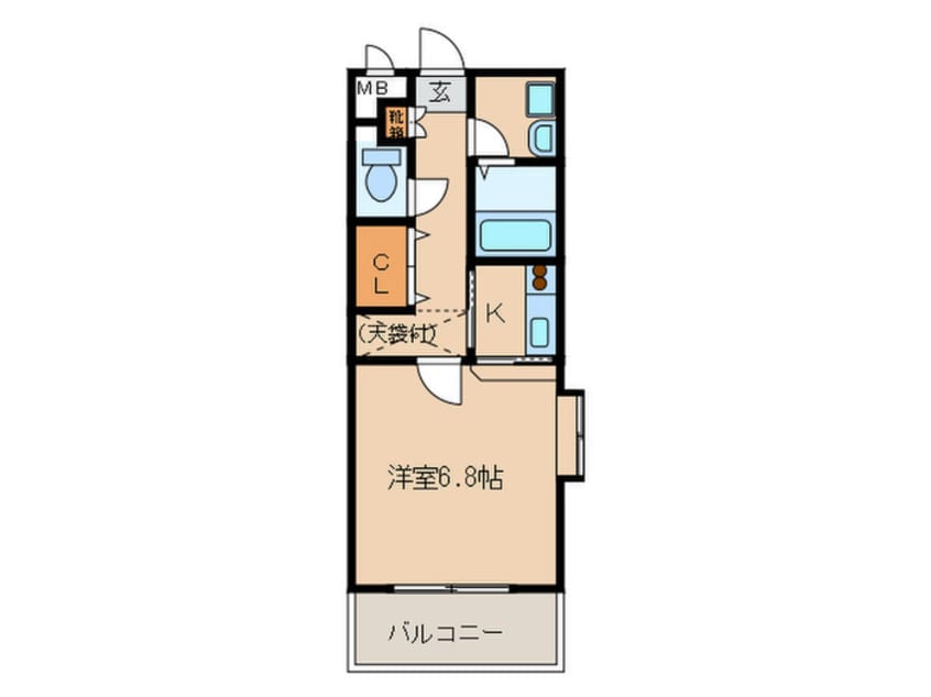 間取図 サムティ筥崎宮前