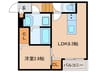 エクシア福大駅前Ａ 1LDKの間取り