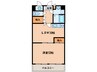 コラージュヴィラ二日市(504) 1LDKの間取り