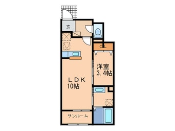 間取図 プリムヴェールB