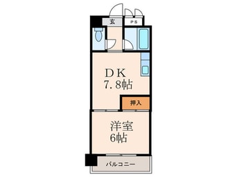 間取図 ヒットパークレジデンス三萩野
