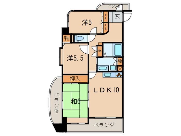 間取り図 クレセール大久保