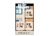 リバティ東比恵 2LDKの間取り