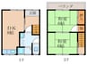 コーポ福田 2DKの間取り
