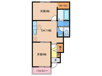 間取図 リバーサイド田久Ⅰ