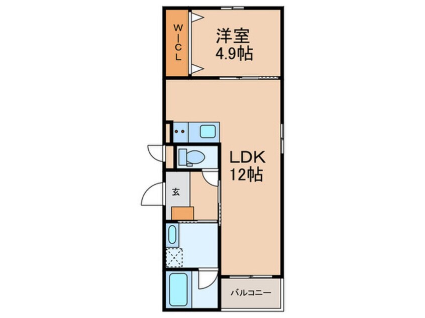 間取図 ギャランビル東櫛原