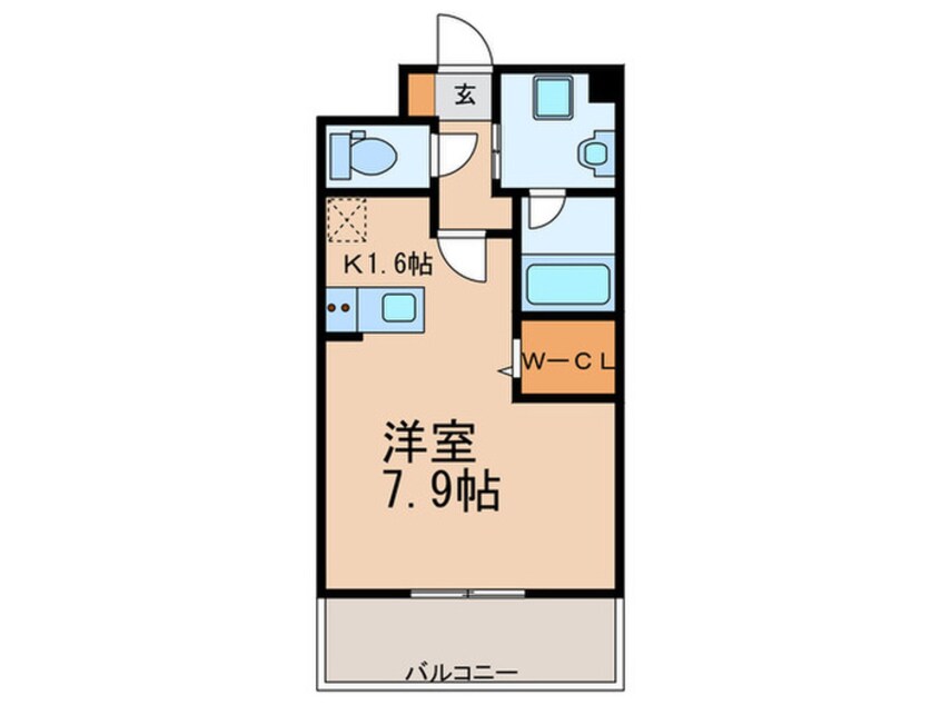 間取図 ｴﾝｸﾚｽﾄ博多PREMIER（526）