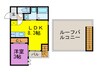 GRANDTIC筑紫通り 1LDKの間取り