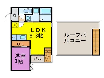 間取図 GRANDTIC筑紫通り