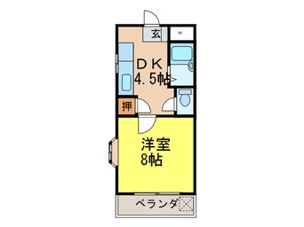 間取図 大津コーポ