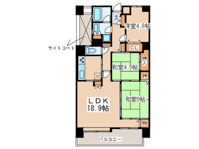 間取図 清喜スカイマンション二日市