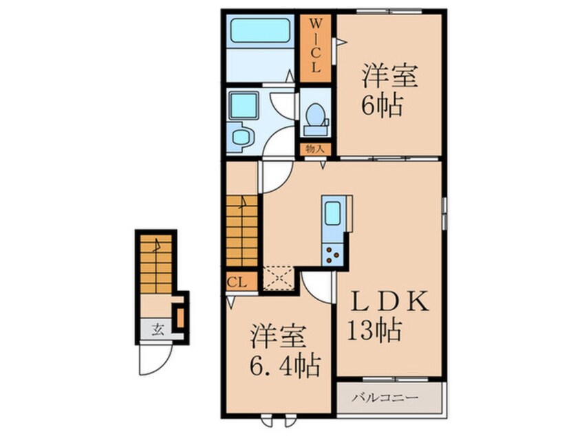 間取図 エルフフォレストⅡＡ