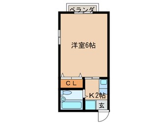 間取図 コーポ有田