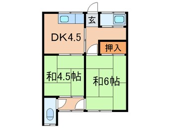 間取図 町上津役コ－ポ