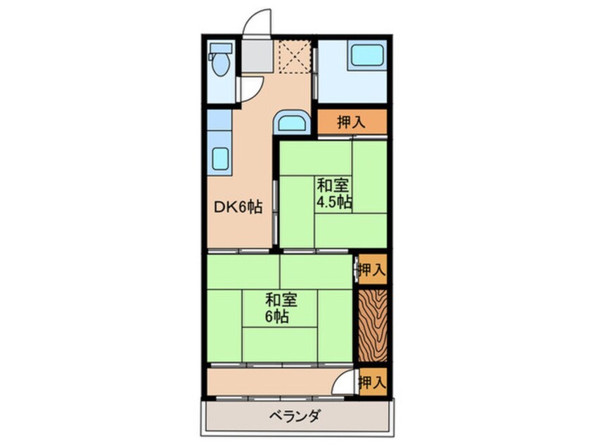 間取図 サニーコーポ