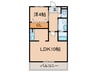 ＣｌａｉｒＭａｉｓｏｎ浅川 1LDKの間取り