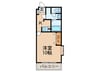 第５ケイコ－マンション駅南 1Kの間取り