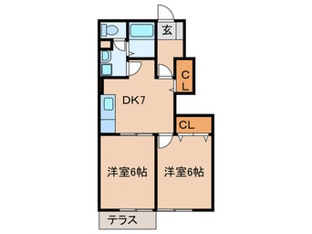間取図 プレミール元町Ⅱ