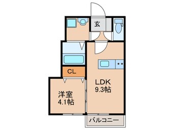 間取図 カローレ岡垣Ⅱ