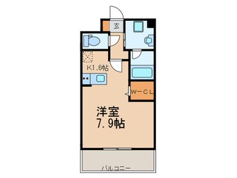 間取図 ｴﾝｸﾚｽﾄ博多PREMIER（622）