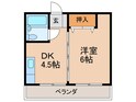 Ｎハイツの間取図