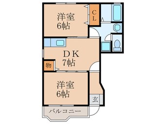 間取図 ジェルメコリーヌ Ｃ
