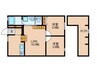 Ｒｉａｎｎａ輝国 2LDKの間取り