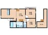 Ｒｉａｎｎａ輝国 2LDKの間取り