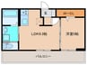 D-room田熊 1LDKの間取り