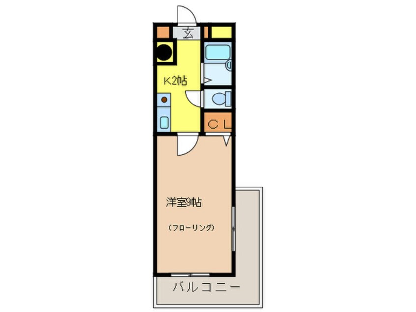 間取図 エクセレント塩原Ⅰ