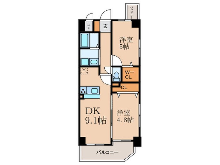 間取り図 Ａｌｉｖｉｓ諸岡