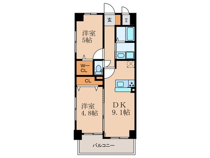間取り図 Ａｌｉｖｉｓ諸岡