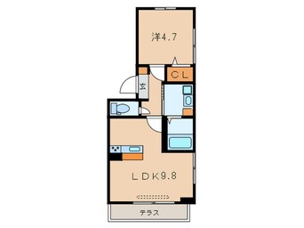 間取図 ソレイユ小倉東