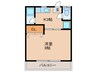 SUNハイツ 1Kの間取り