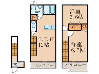 間取図 ヴィラ・サンライズＢ棟