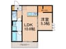 D-ROOM半道橋 1LDKの間取り